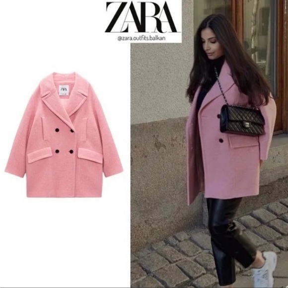 OVERSIZED DOUBLE-BREASTED COAT - Picture 9 of 16